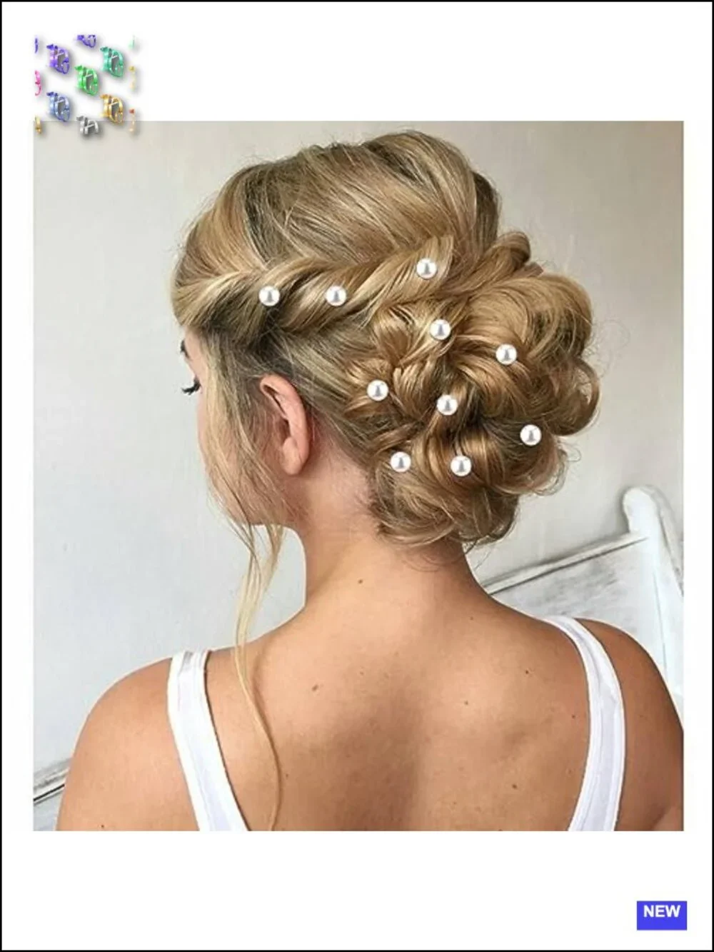 20 Pearl Spiral Hair Clips, Vintage Wedding Braided Hair Pins, Gold Alloy Claws